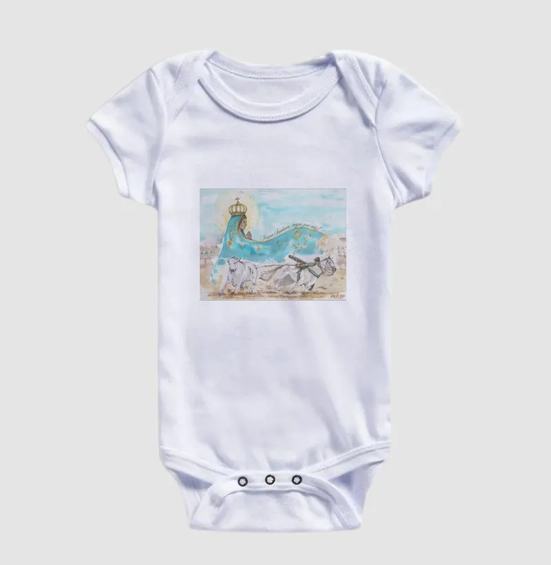 Body Infantil - Aquarela Nossa Senhora - Imagem 3