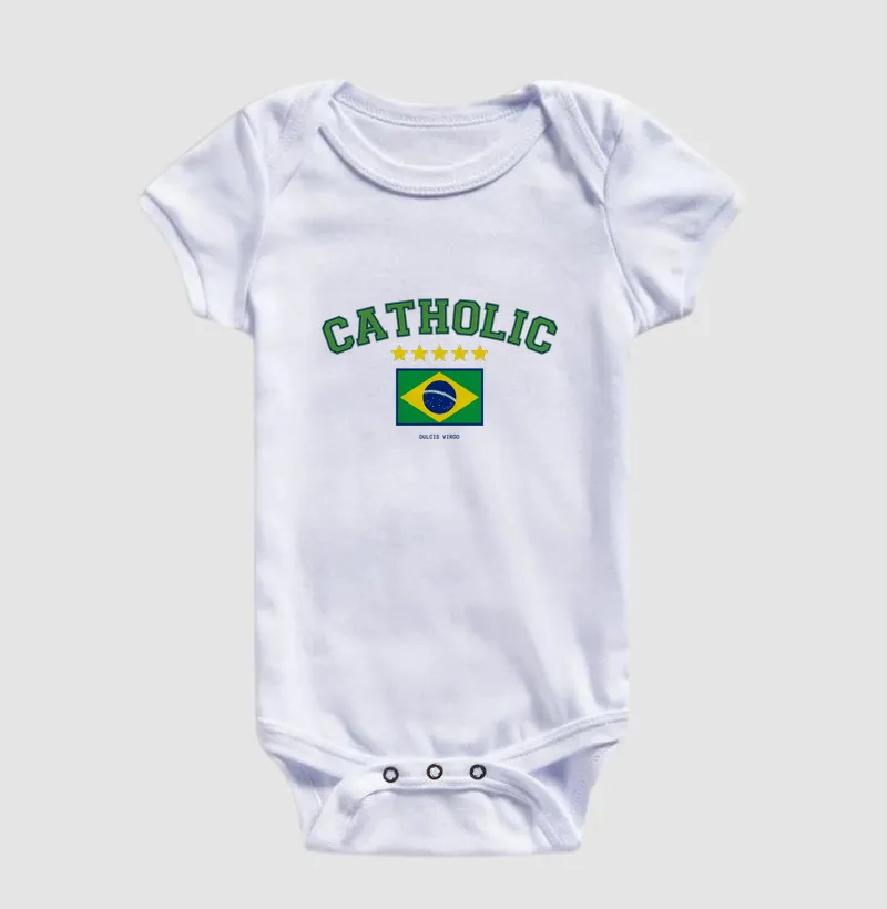 Camiseta Brasil + CATHOLIC 2026