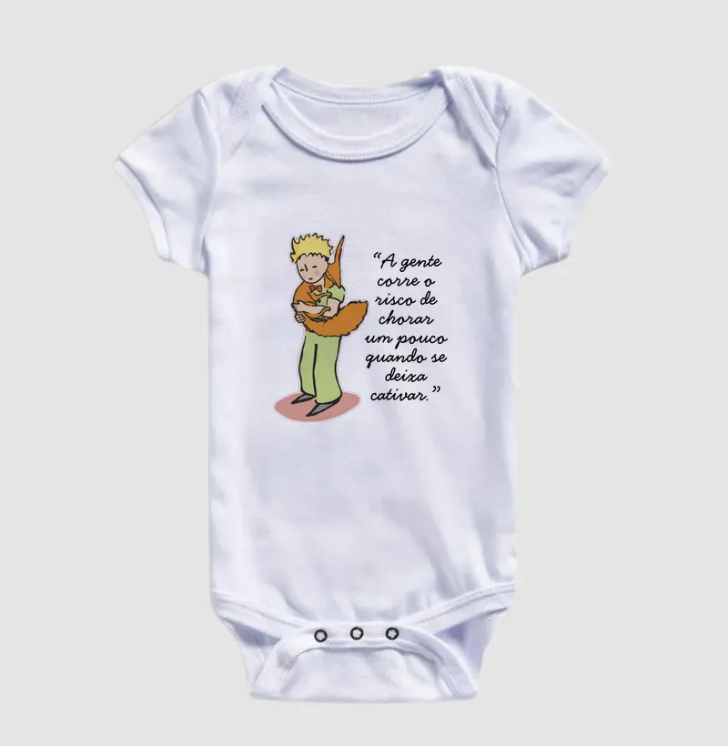 Body bebê O Pequeno Príncipe — A gente corre o risco de chorar um pouco quando se deixa cativar. - Imagem 2