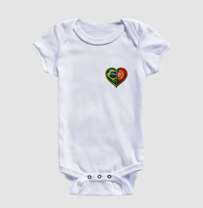 Coração Luso-Brasileiro Body Infantil