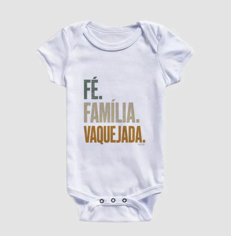 Body Infantil - Fé. Família. Vaquejada. - Imagem 3