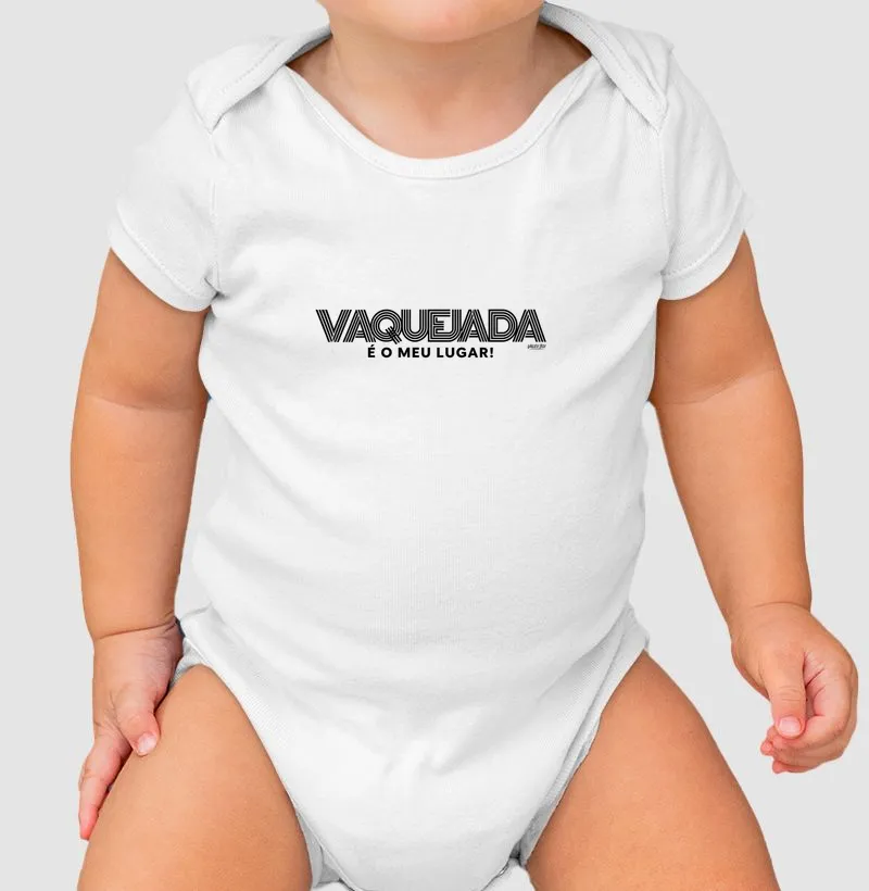 Body Infantil - Vaquejada é o meu lugar - Body Infantil