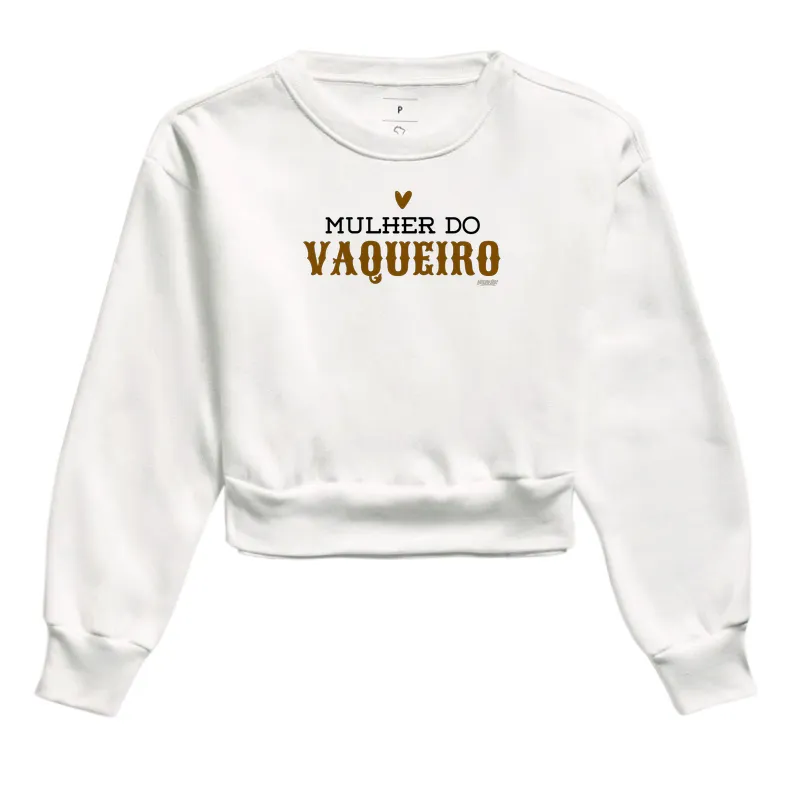 Moletom Cropped - Mulher do Vaqueiro