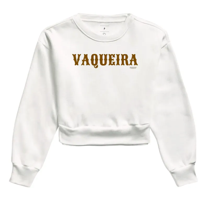 Moletom Cropped - Vaqueira - Cropped Moletom