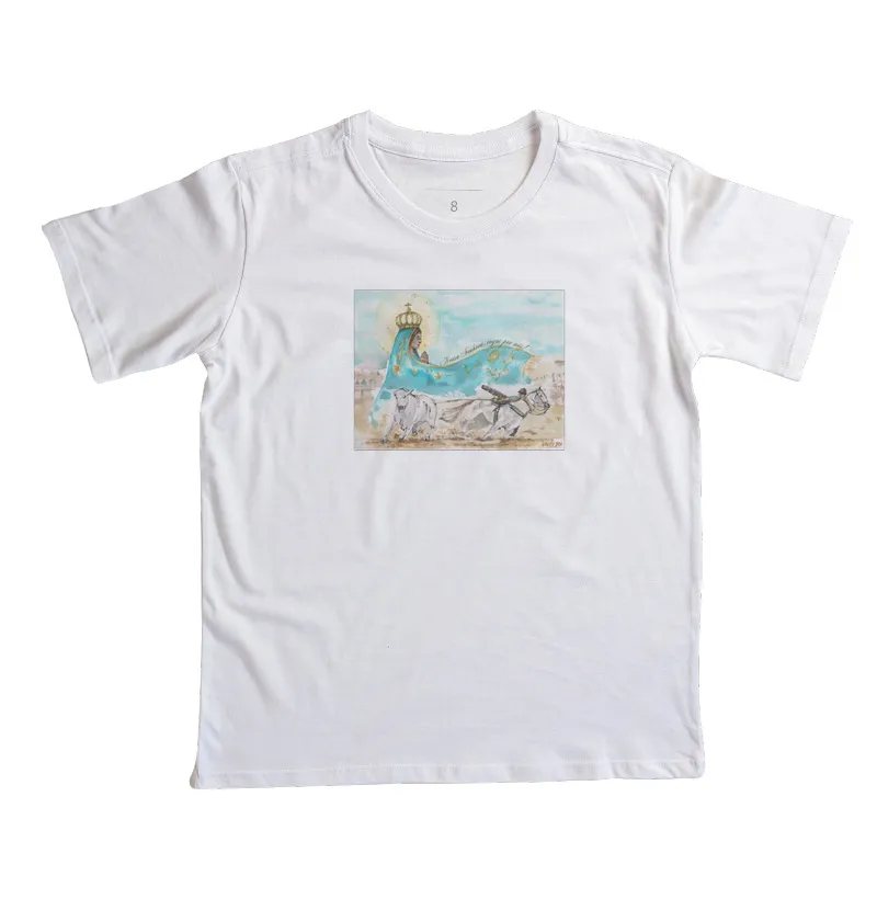 Camisa Infantil - Aquarela Nossa Senhora - Imagem 2