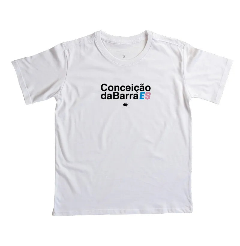 Cidades Conceição da Barra ES Colorido - Mini - #28981 - Camiseta Infantil