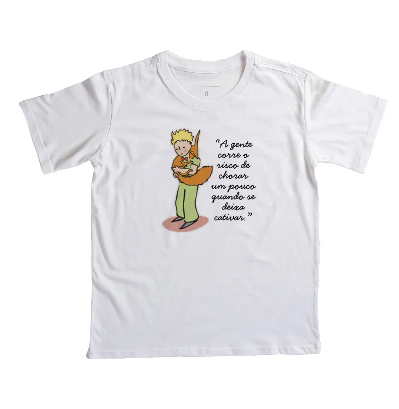 Camiseta O Pequeno Príncipe - A gente corre o risco de chorar um pouco quando se deixa cativar - Imagem 2