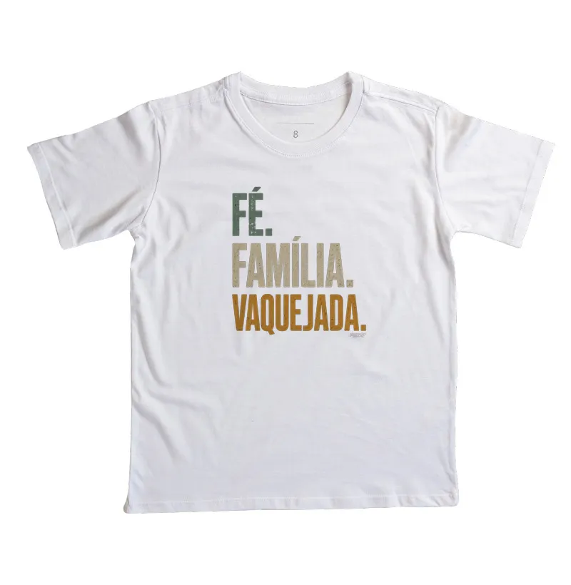 Camisa Infantil - Fé. Família. Vaquejada. - Imagem 3
