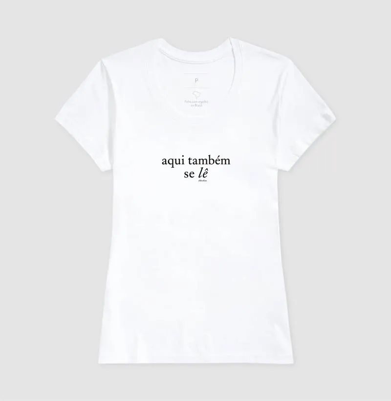 Camiseta Aqui Também Se Lê - Imagem 5
