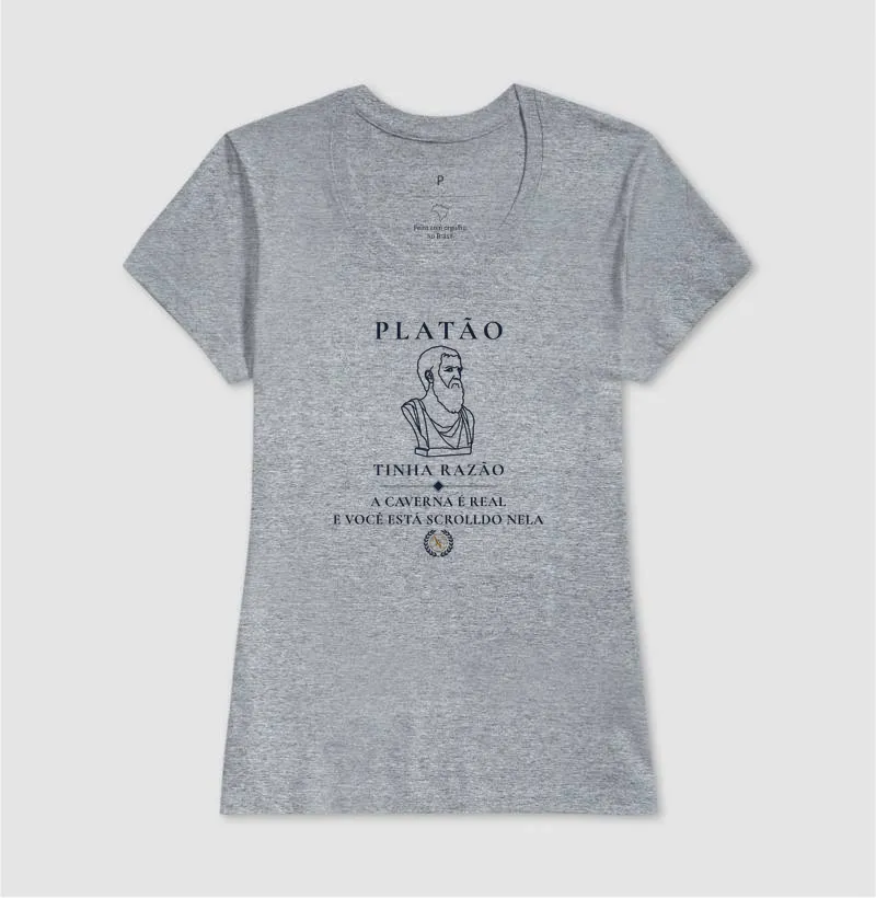 Camiseta Filosófica Platão: O Mito do Scroll - Imagem 12