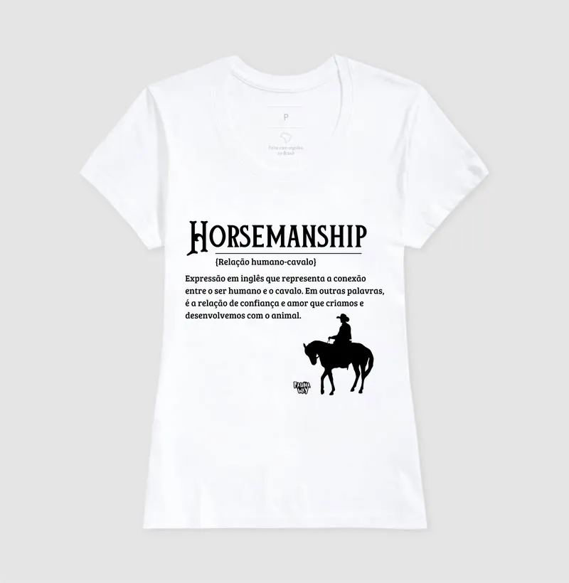 Camiseta Horsemanship Cavalo Equestre Medicina Veterinária Algodão - Fauna Way - Imagem 5
