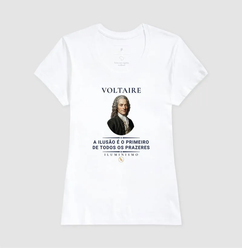 Camiseta Filosófica Voltaire: Esmagai a Infame | Razão & Liberdade - Imagem 8