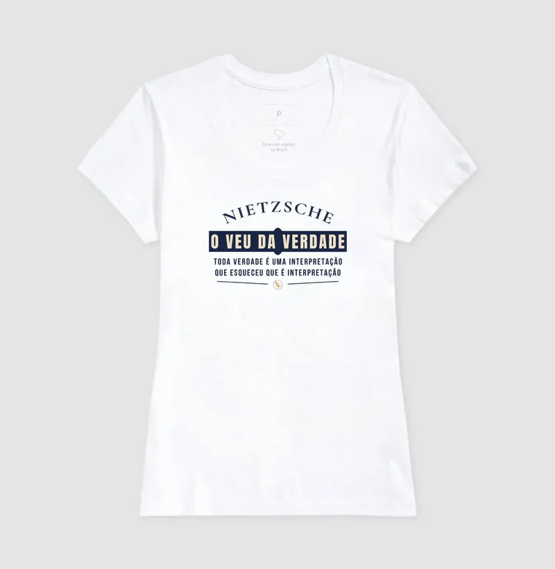 Camiseta Filosófica Nietzsche | Estampa O Véu da Verdade - Imagem 8
