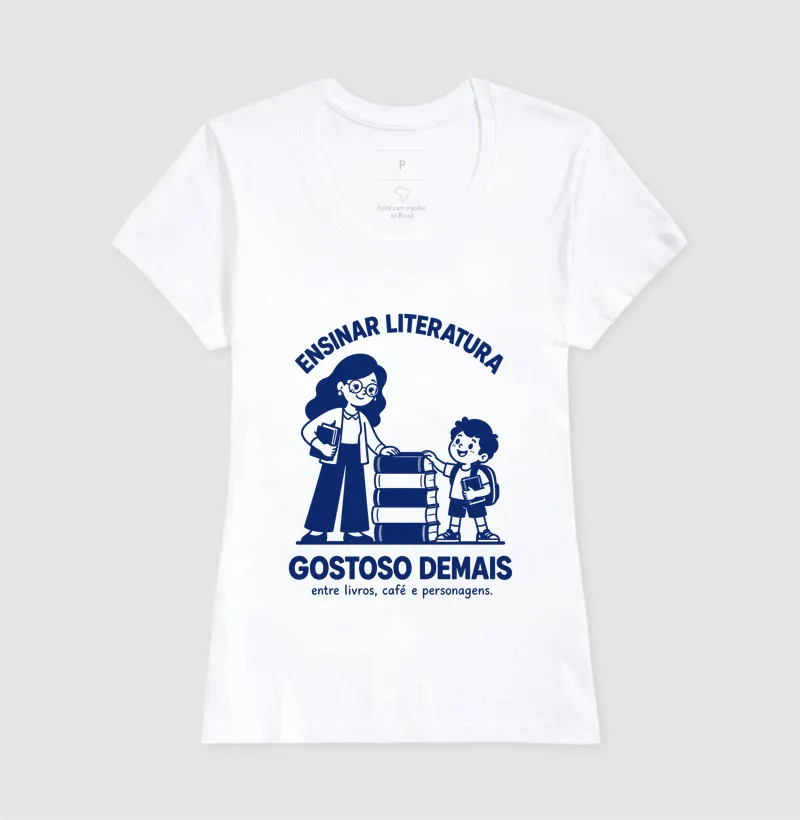Camiseta Ensinar Literatura, Gostoso Demais - Imagem 3