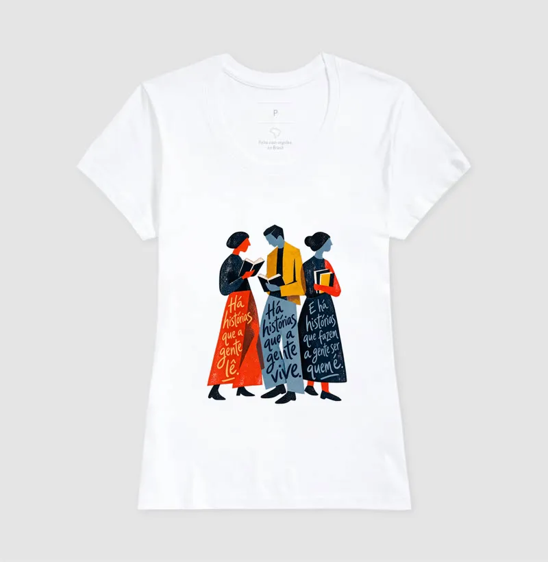 Camiseta Há Histórias Que a Gente Lê - Imagem 5