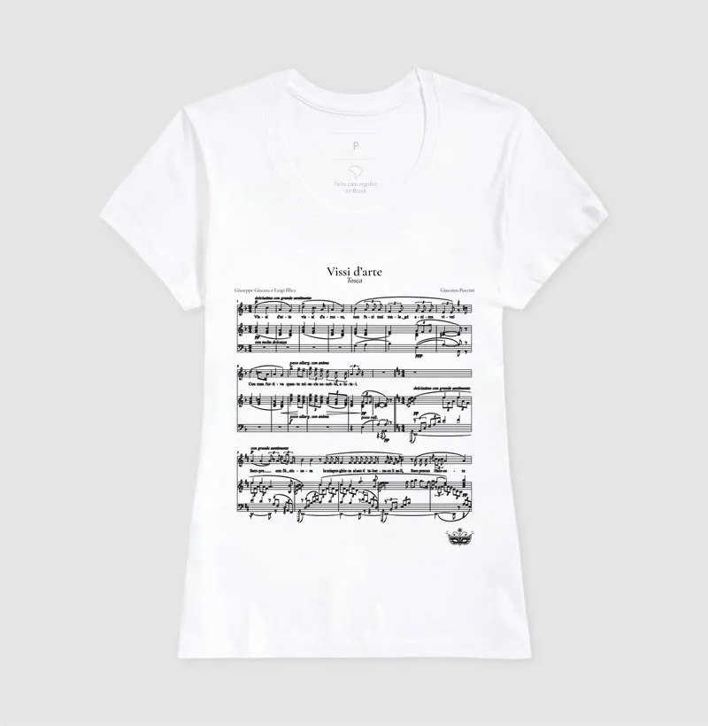 Vissi d’arte - Tosca | Camiseta de Ópera - Imagem 5