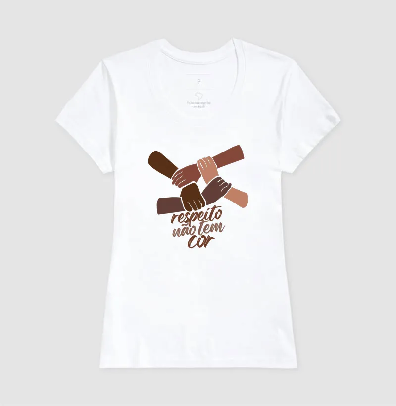 Camiseta Respeito Não Tem Cor - Imagem 8