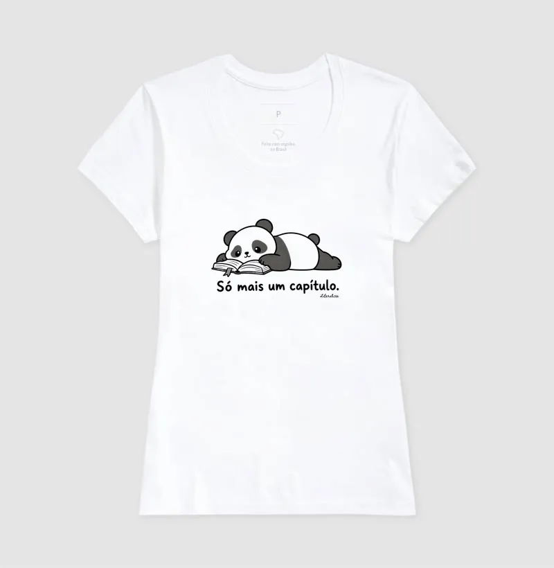 Camiseta Só Mais um Capítulo — Panda Leito - Imagem 5