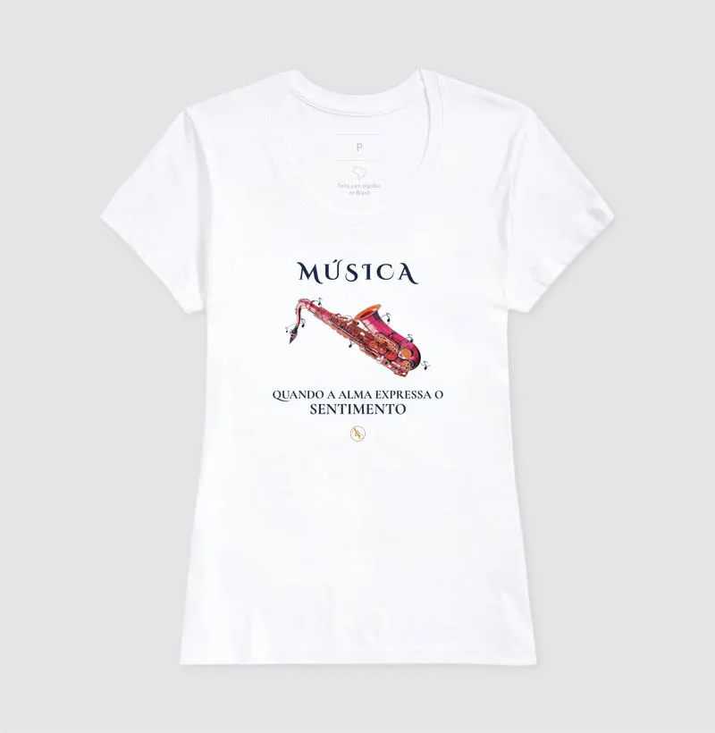 Camiseta Música, o Sentimento da Alma | Arte para Vestir - Imagem 8