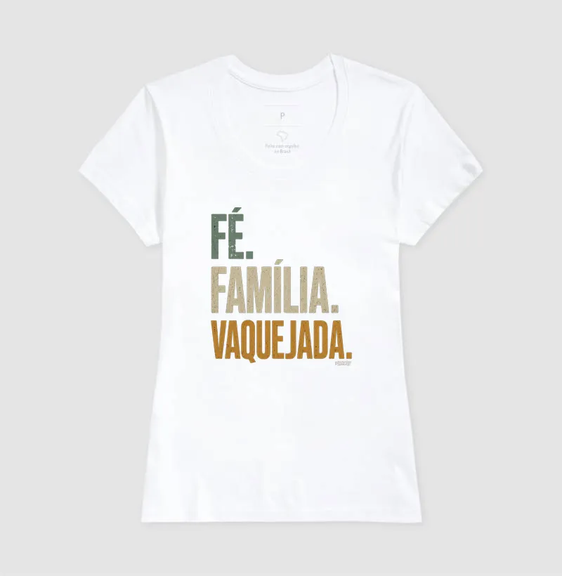Camisa Algodão - Fé. Família. Vaquejada. - Imagem 6