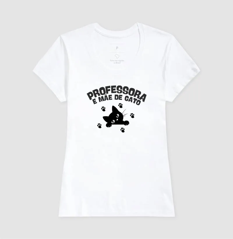 Camiseta Professora e Mãe de Gato - Imagem 3