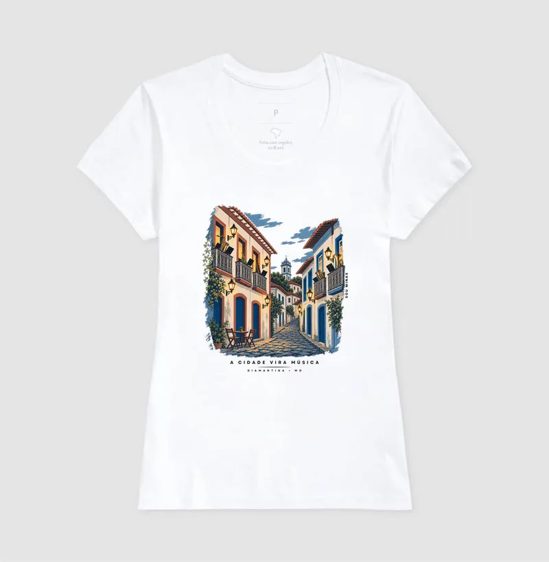 Camiseta A Cidade Vira Música | Diamantina MG | Música das Gerais - Imagem 8