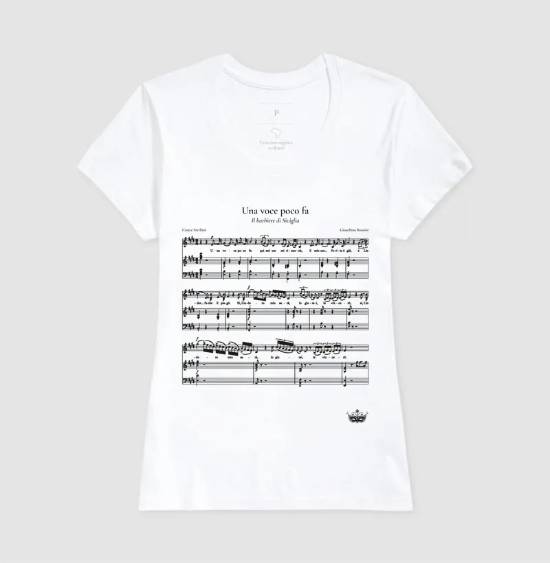 Una voce poco fa - Il barbiere di Siviglia | Camiseta de Ópera - Imagem 5