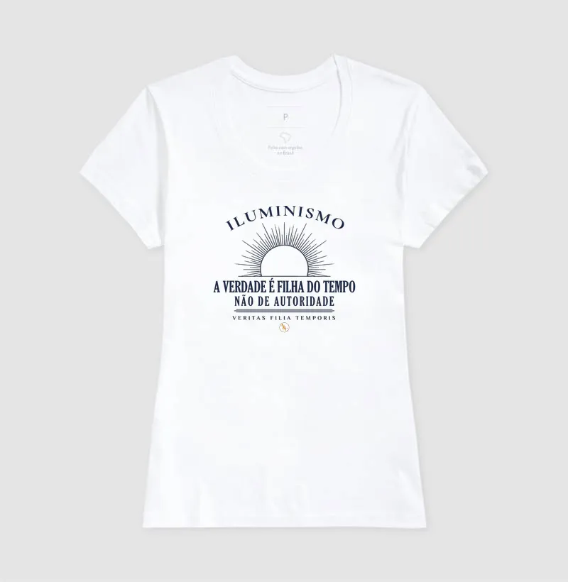 Camiseta O Sol da Razão — Iluminismo | A Verdade é Filha do Tempo - Imagem 8
