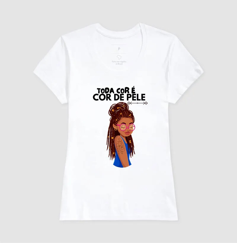 Camiseta Toda Cor é Cor de Pele - Imagem 8