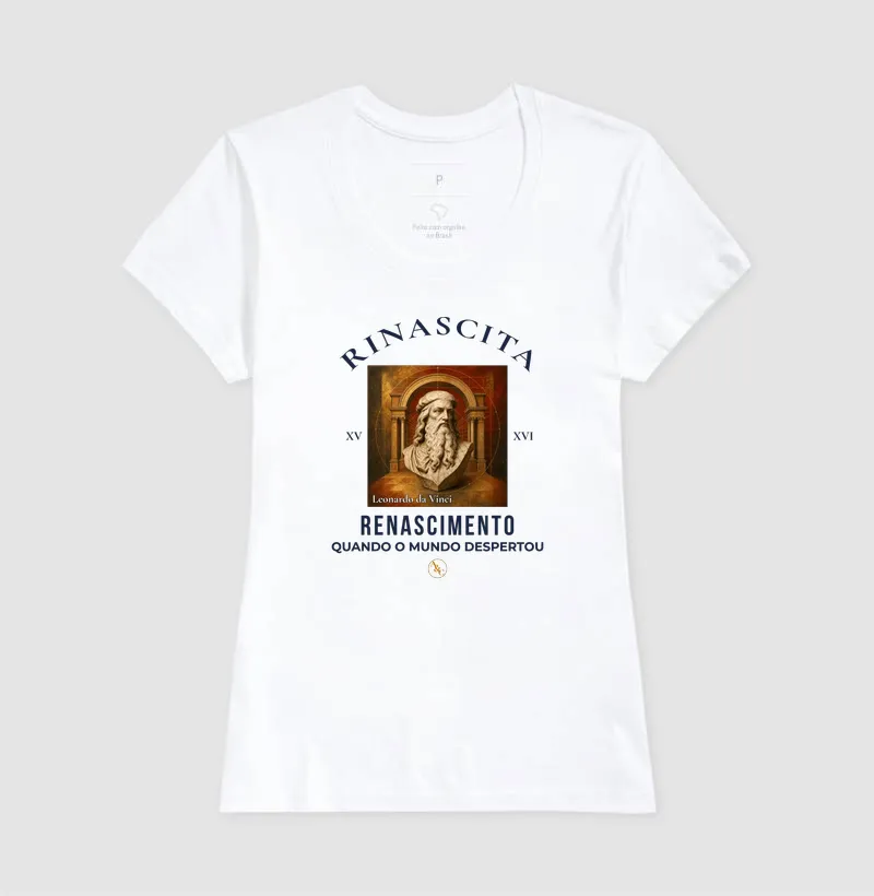Camiseta Rinascita — O Renascer do Pensamento (Arte & Compor) - Imagem 8