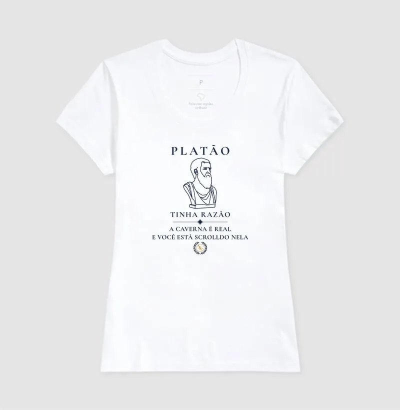 Camiseta Filosófica Platão: O Mito do Scroll - Imagem 8