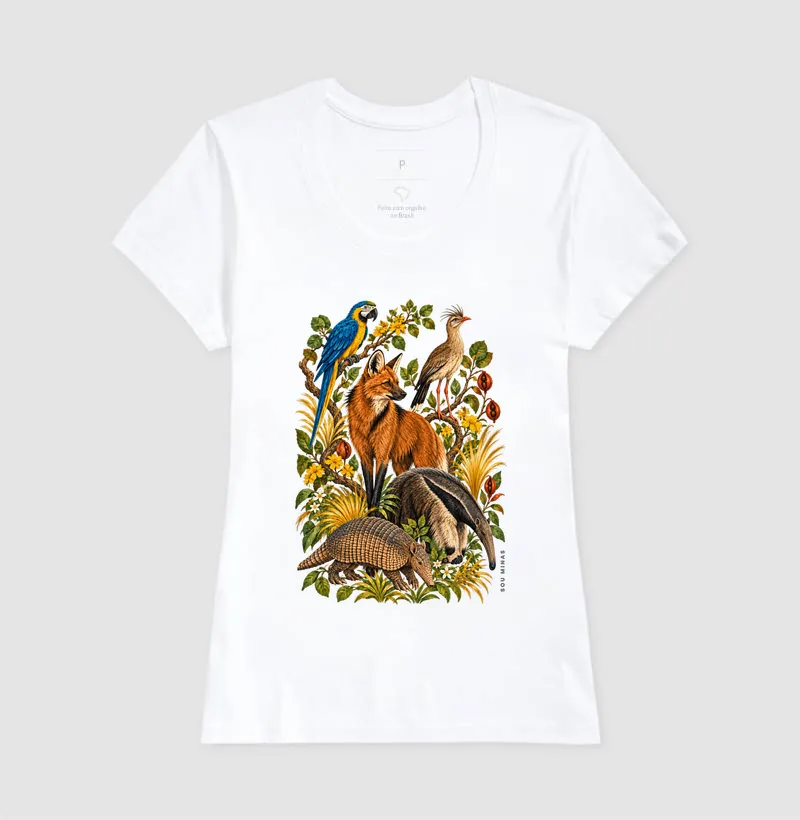 Camiseta Fauna de Minas | Animais do Cerrado | Natureza das Gerais - Imagem 7