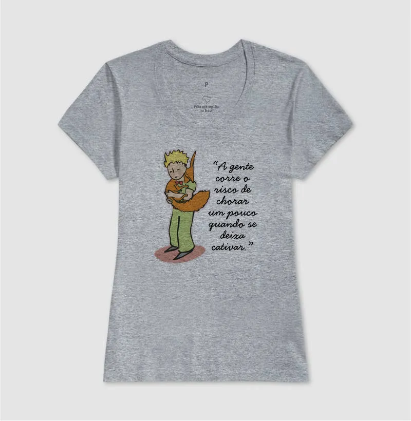 Camiseta O Pequeno Príncipe - A gente corre o risco de chorar um pouco quando se deixa cativar - Imagem 5