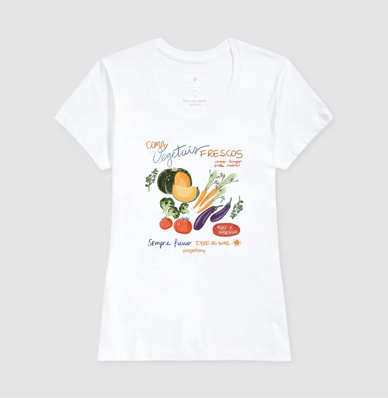 Tshirt Coma vegetais frescos - Imagem 5