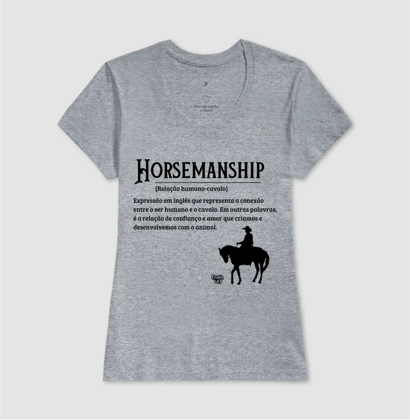 Camiseta Horsemanship Cavalo Equestre Medicina Veterinária Algodão - Fauna Way - Imagem 9