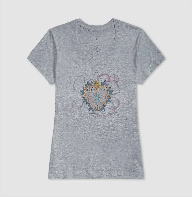 T shirt Coração flamejante - Imagem 5