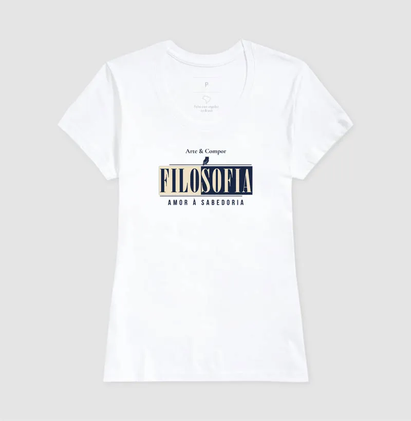 Camiseta Amor à Sabedoria – Filosofia para Quem Pensa - Imagem 8