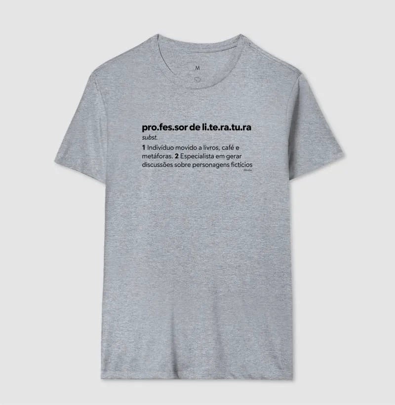 Camiseta Professor de Literatura — Livros, Café e Metáforas - Imagem 8