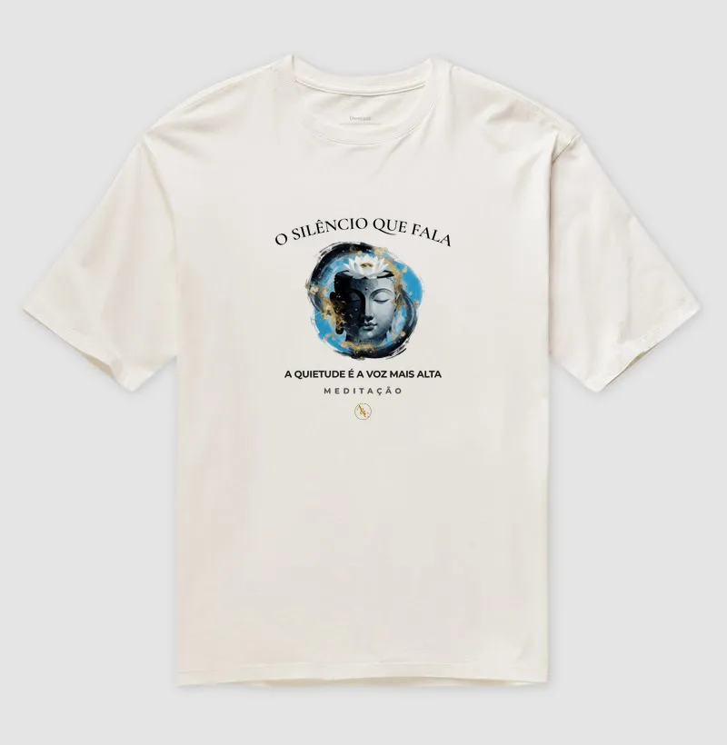 Camiseta Meditação — O Silêncio que Fala