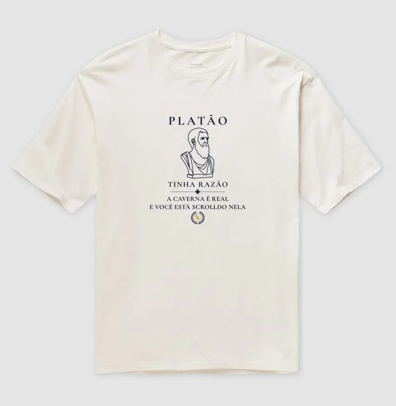 Camiseta Filosófica Platão: O Mito do Scroll - Imagem 4