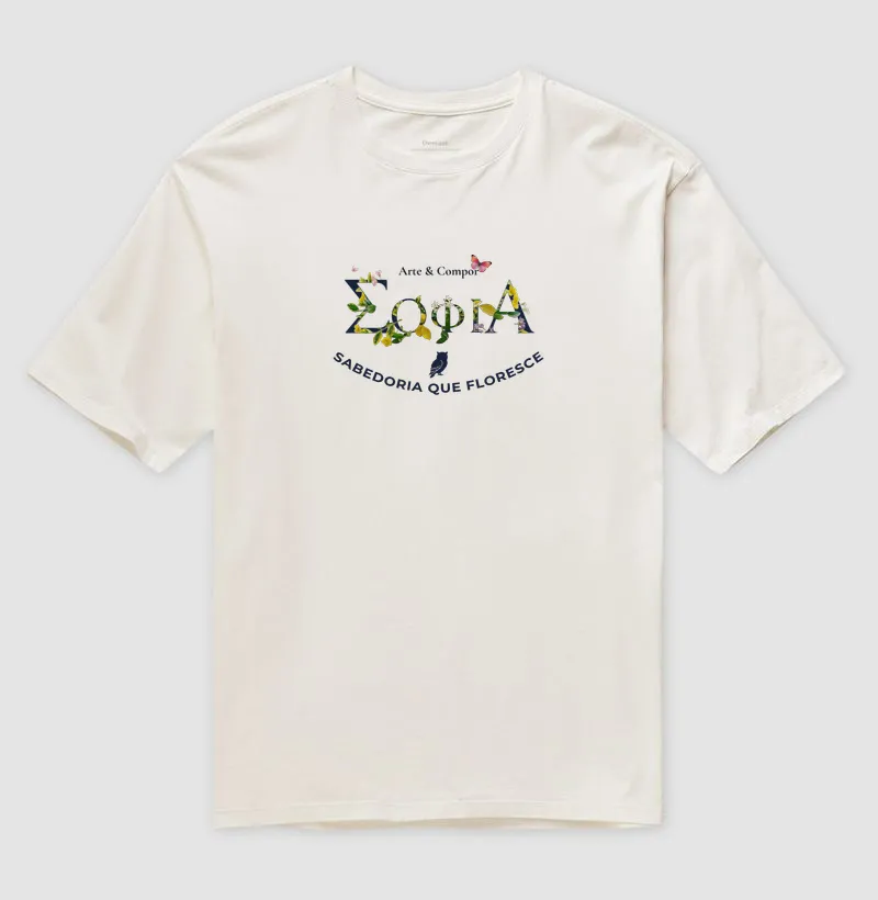 Camiseta SABEDORIA FLORESCENTE | Coleção Autoral Arte & Compor - Imagem 5