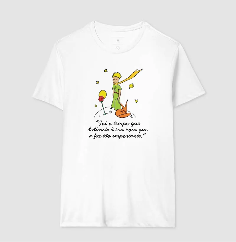 Camiseta O Pequeno Príncipe - Foi o tempo que dedicaste à tua rosa... - Imagem 2
