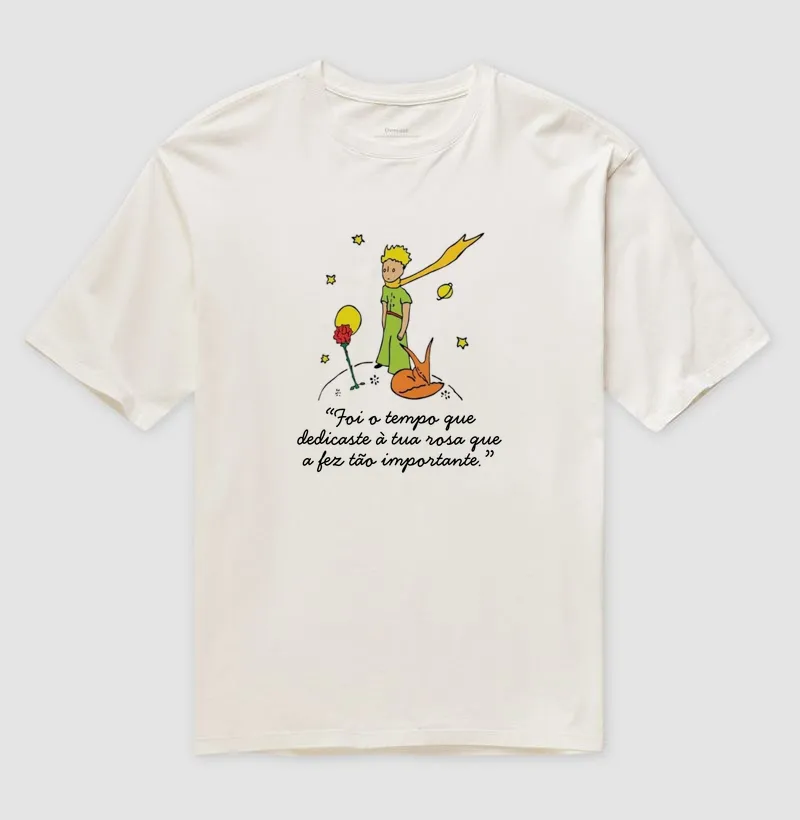 Camiseta O Pequeno Príncipe - Foi o tempo que dedicaste à tua rosa... - Imagem 2