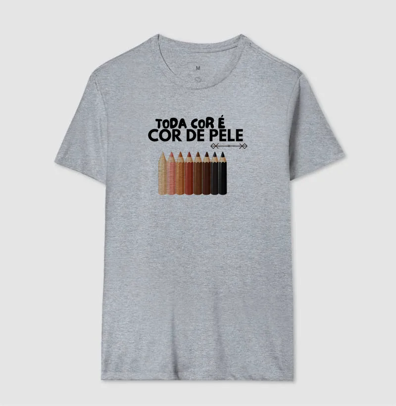 Camiseta Toda Cor é Cor de Pele — Lápis - Imagem 11