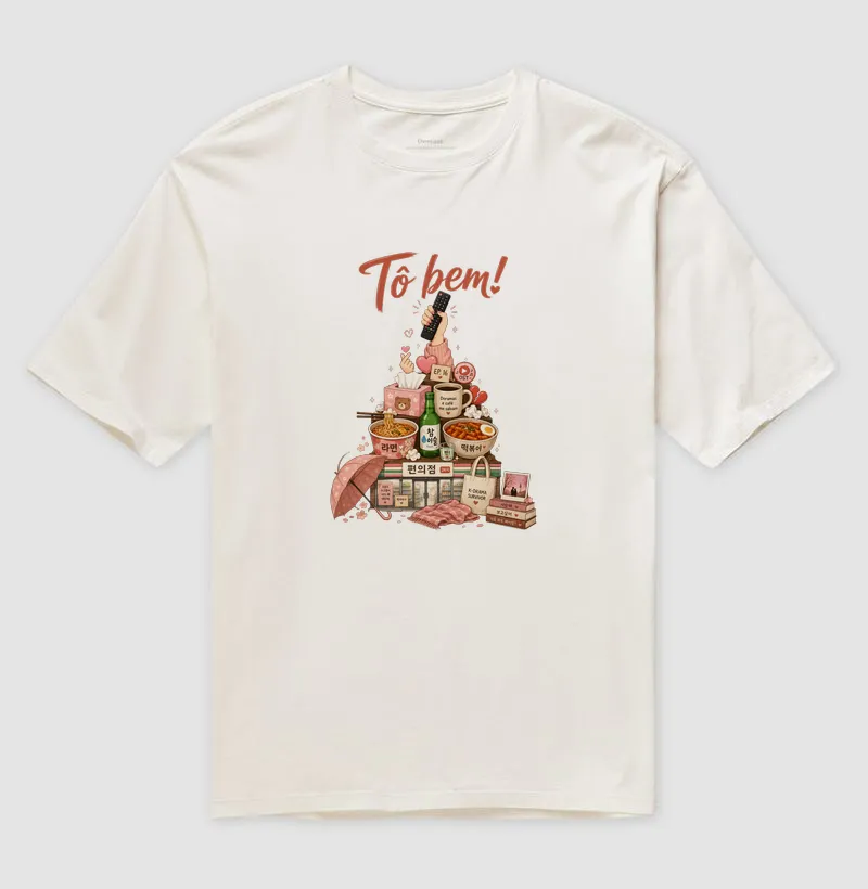 Camiseta Oversized - Tô bem - versão dorameira - Imagem 4