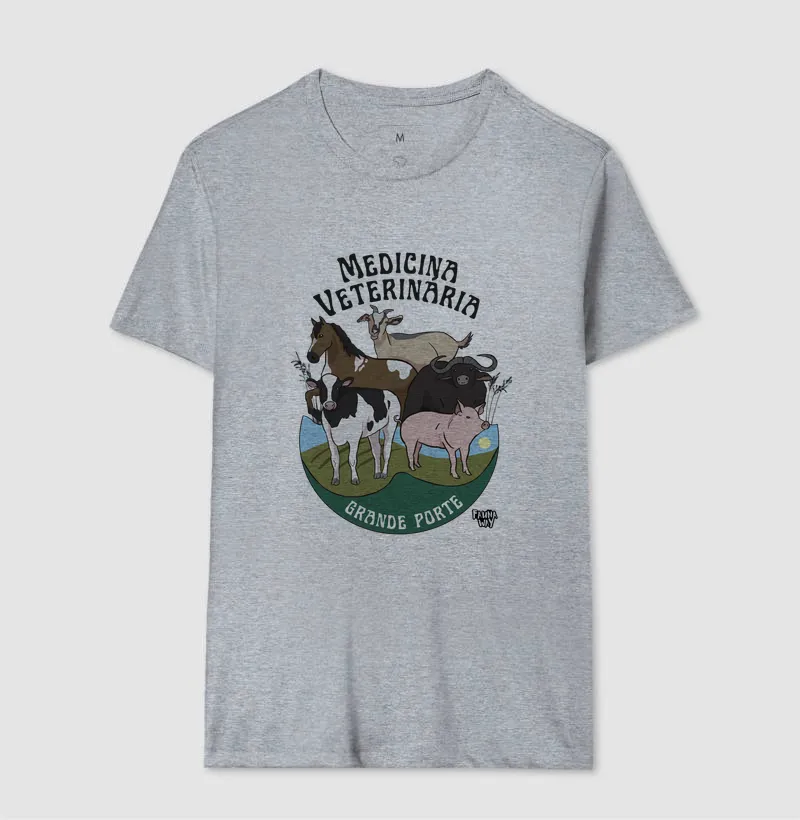 Camiseta Medicina Veterinária Grande Porte Animais do Campo Algodão - Fauna Way - Imagem 8