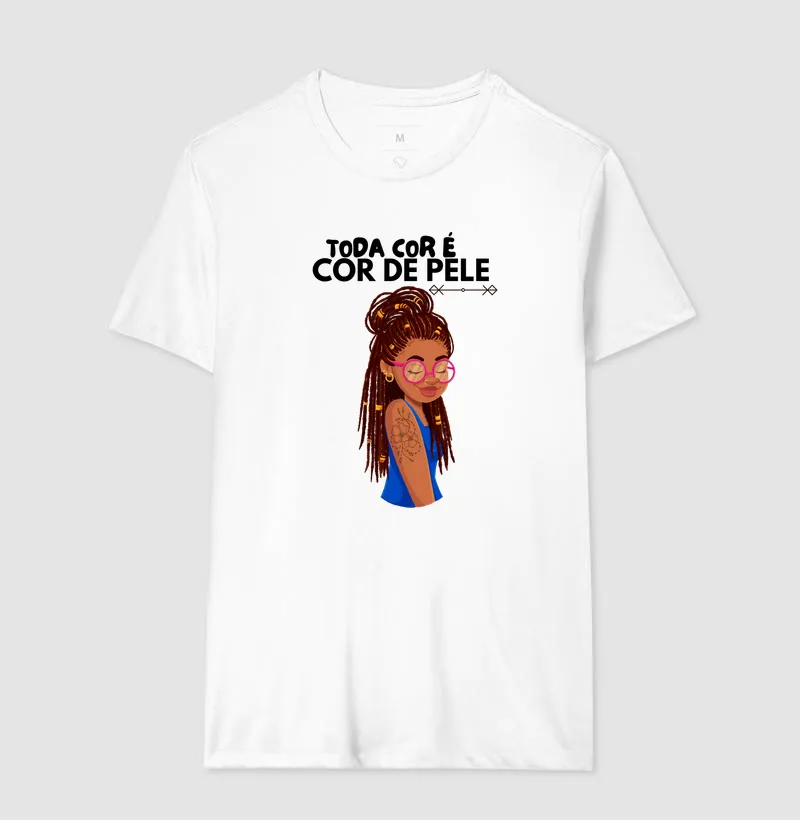 Camiseta Toda Cor é Cor de Pele - Imagem 7