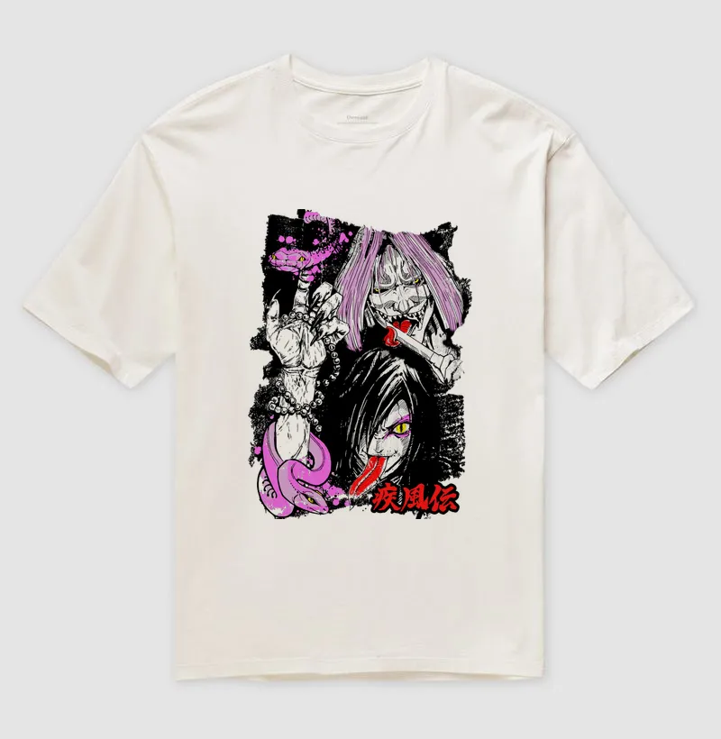 Camiseta Oversized - Orochimaru