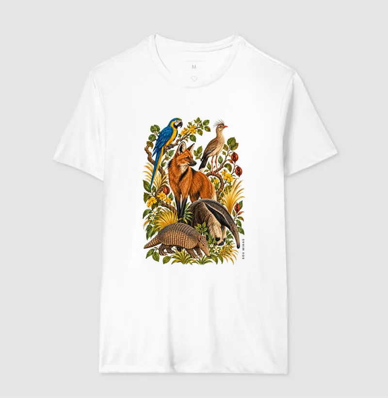 Camiseta Fauna de Minas | Animais do Cerrado | Natureza das Gerais - Imagem 6