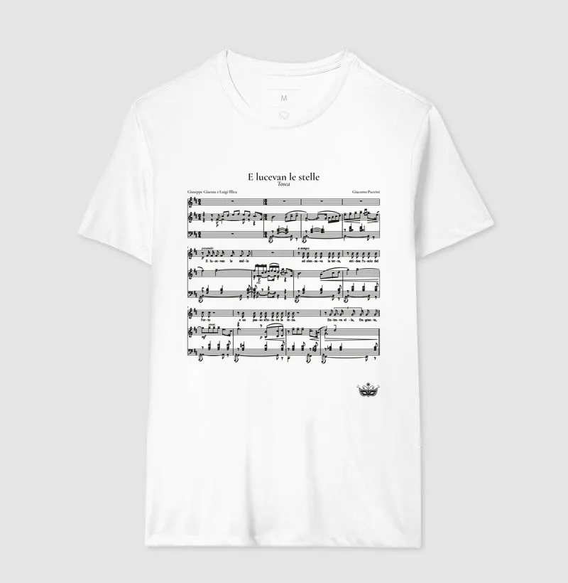 E lucevan le stelle - Tosca | Camiseta de Ópera - Imagem 4